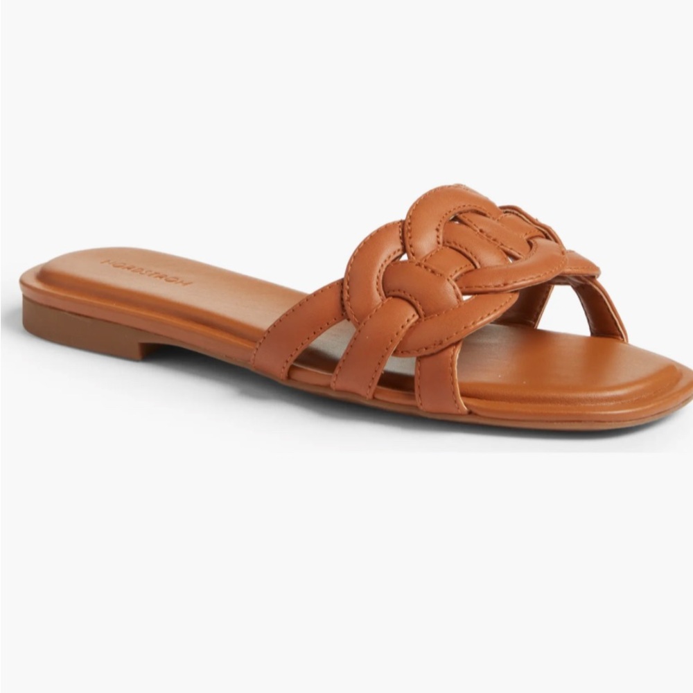 Nordstrom Carolina Slide Sandal Tan Size 8.5